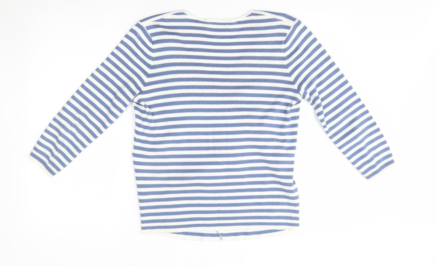 TU Womens Blue Striped  Wrap Jumper Size 14