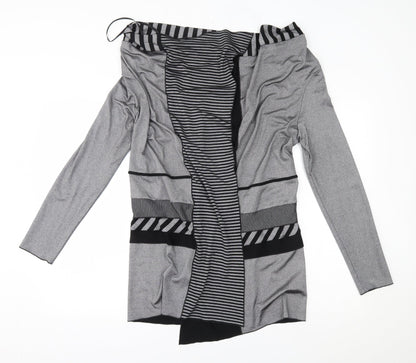 NUDE Womens Grey   Wrap Jumper Size 2