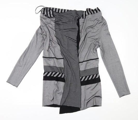 NUDE Womens Grey   Wrap Jumper Size 2