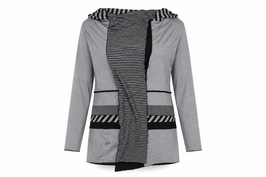 NUDE Womens Grey   Wrap Jumper Size 2