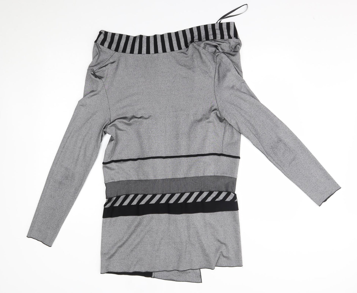 NUDE Womens Grey   Wrap Jumper Size 2