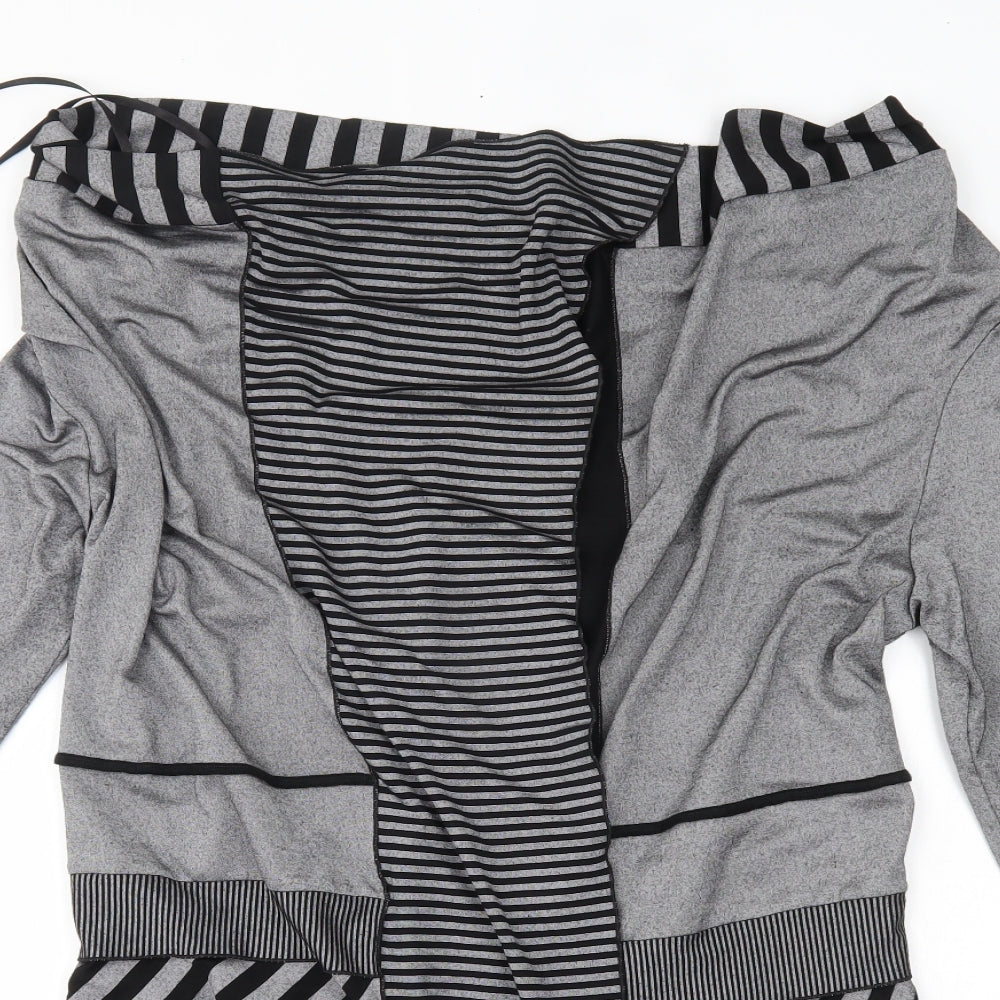 NUDE Womens Grey   Wrap Jumper Size 2