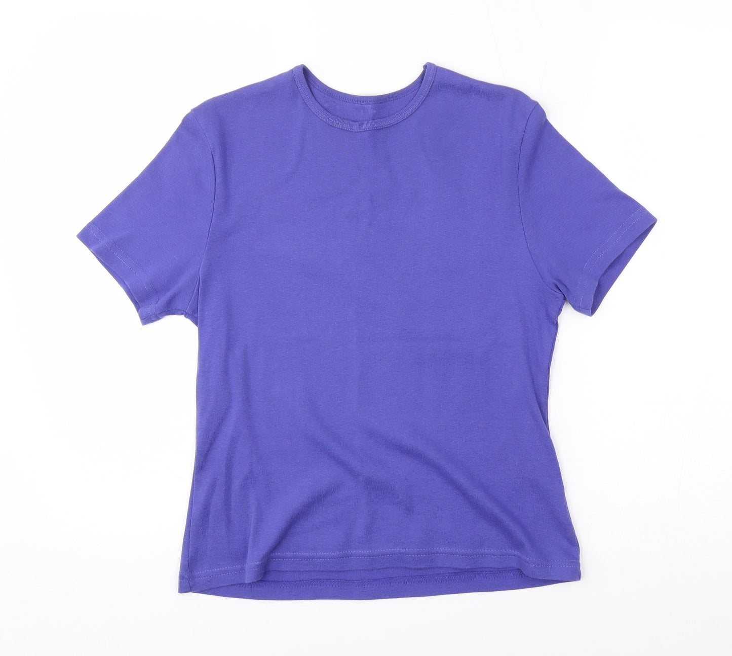 Womens UK Size 12 Preworn Purple Basic T-Shirt
