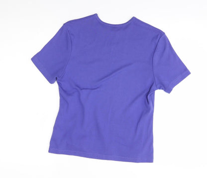 Womens UK Size 12 Preworn Purple Basic T-Shirt