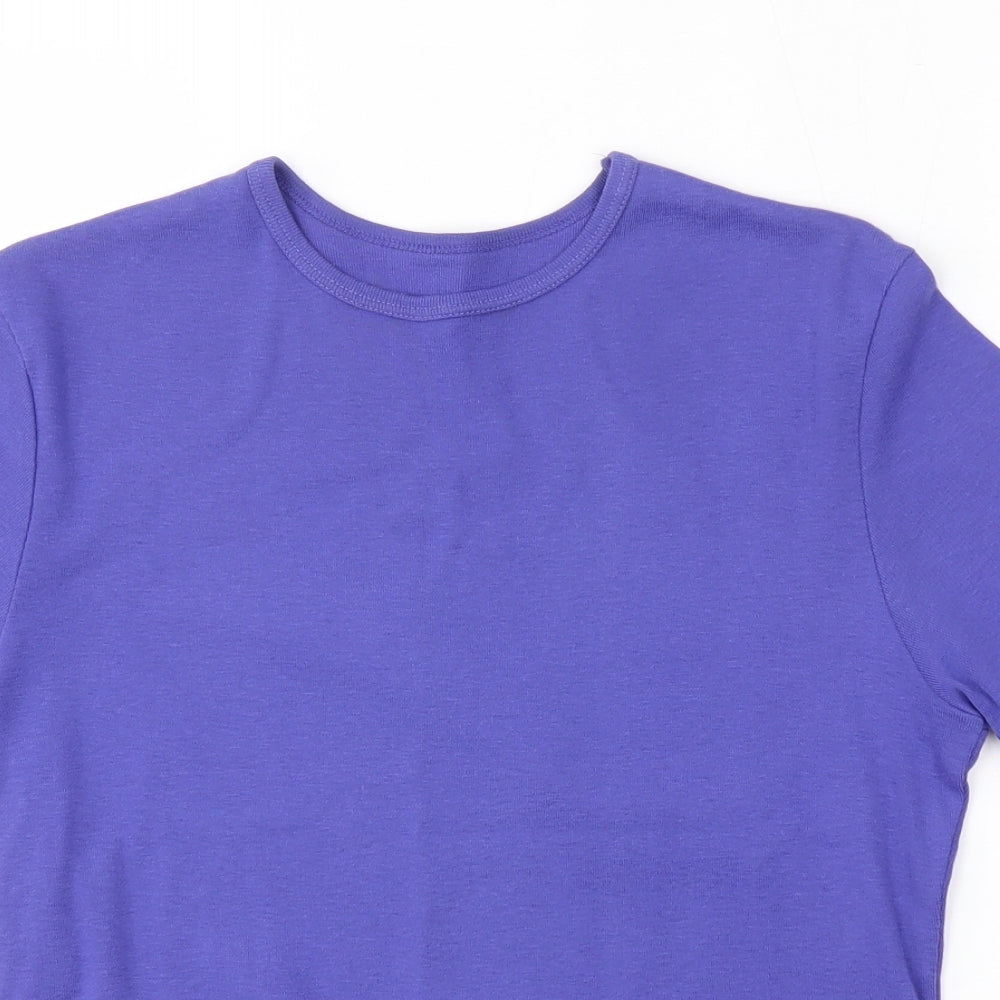Womens UK Size 12 Preworn Purple Basic T-Shirt