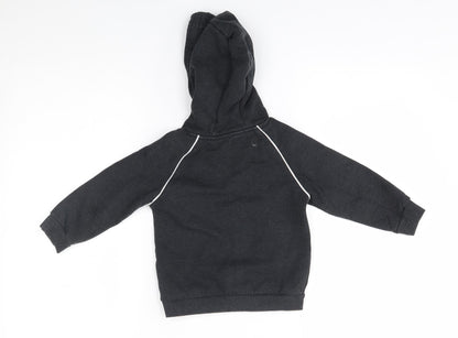 Matalan Boys Black   Pullover Hoodie Size 2-3 Years  - I'm the boss