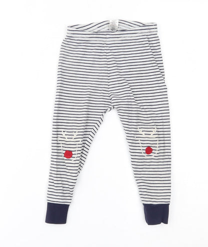 George Girls Grey Striped   Pyjama Pants Size 2-3 Years