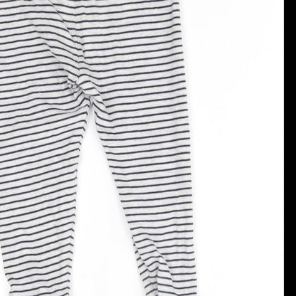George Girls Grey Striped   Pyjama Pants Size 2-3 Years