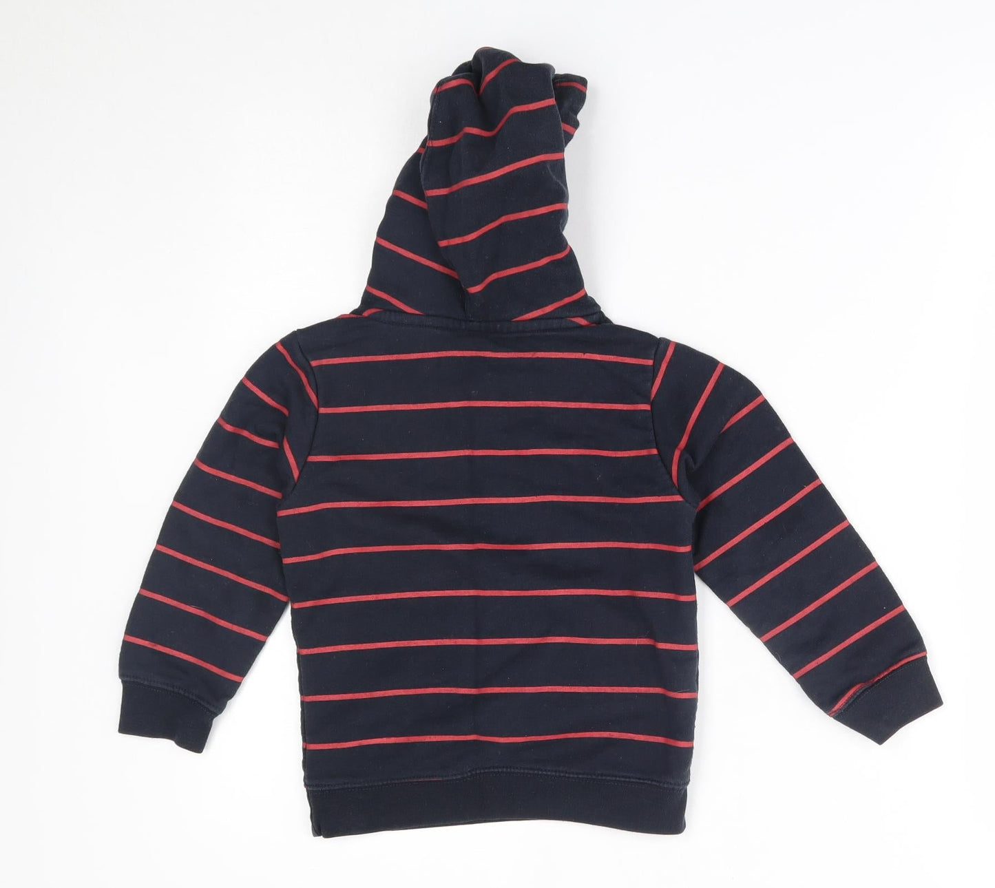 Beverly Hills Boys Black Striped  Pullover Hoodie Size 5-6 Years