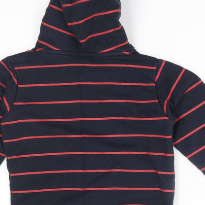 Beverly Hills Boys Black Striped  Pullover Hoodie Size 5-6 Years