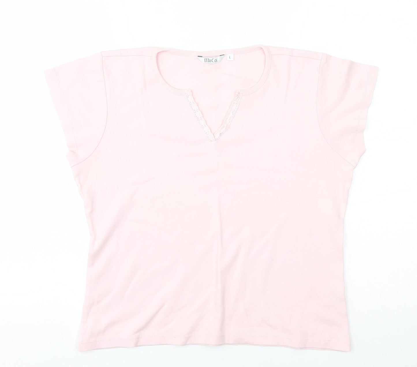 Womens UK Size L M&Co Pink Pullover Jumper