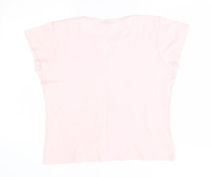Womens UK Size L M&Co Pink Pullover Jumper