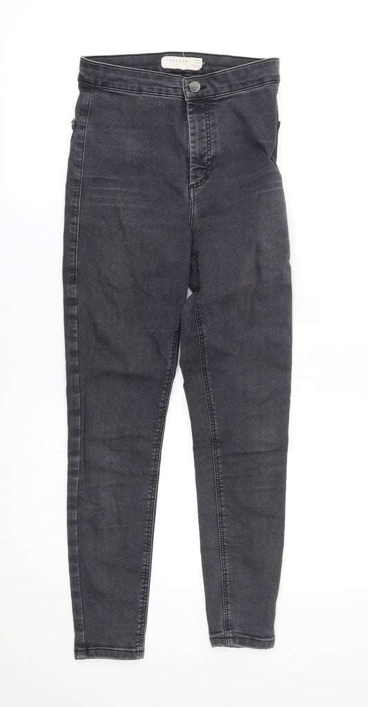 Topshop Womens Grey   Skinny Jeans Size 28 in L30 in