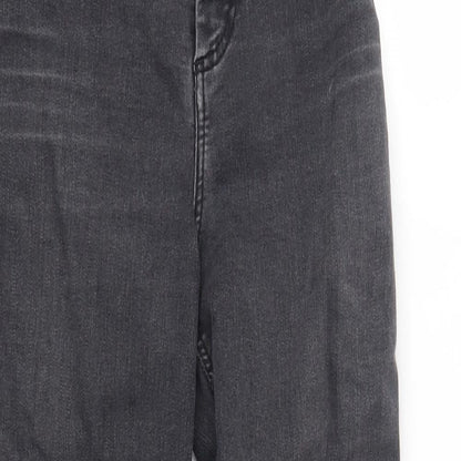 Topshop Womens Grey   Skinny Jeans Size 28 in L30 in