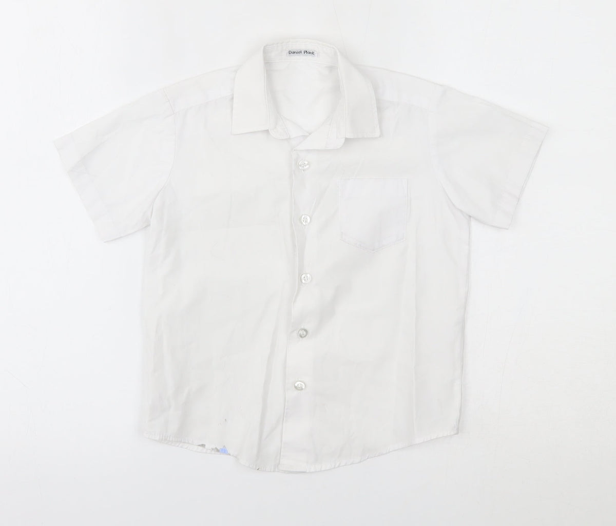 Additional front view of George boys’ white basic button-up, size 3-4, years
