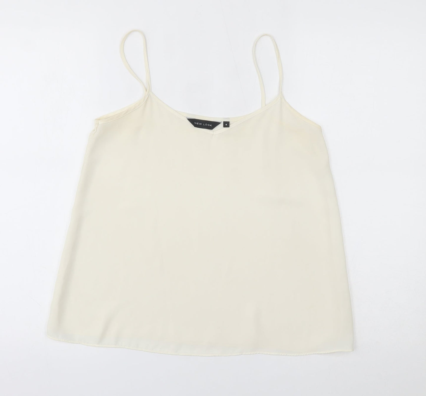 Womens UK Size 8 New Look Ivory Camisole Blouse