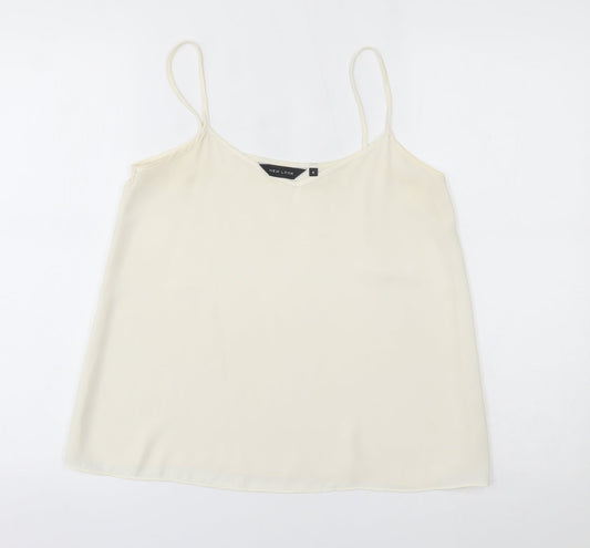 Womens UK Size 8 New Look Ivory Camisole Blouse