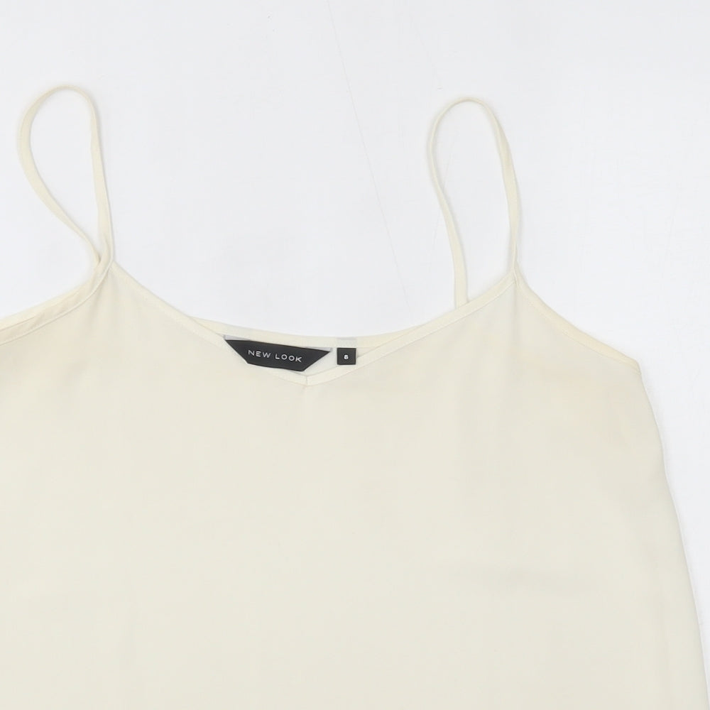 Womens UK Size 8 New Look Ivory Camisole Blouse