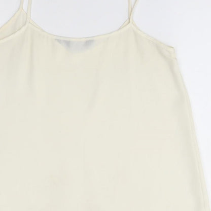 Womens UK Size 8 New Look Ivory Camisole Blouse