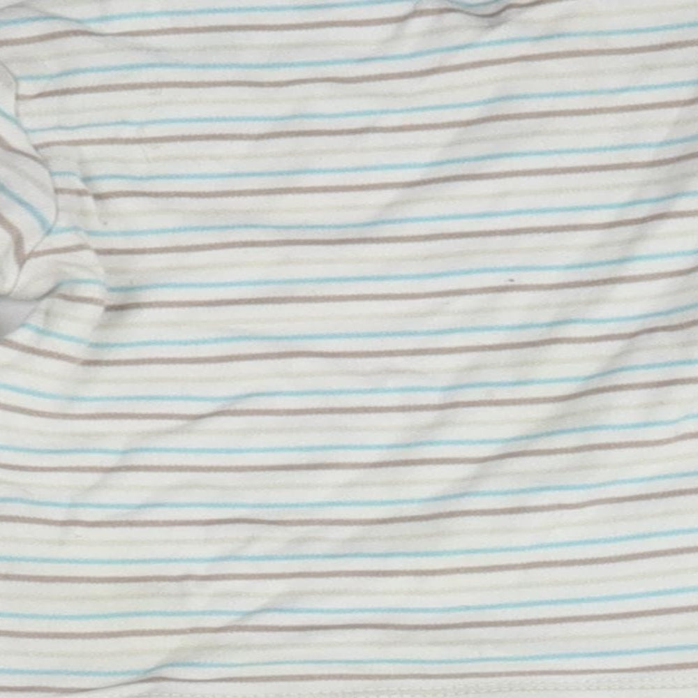 M&Co Baby White Striped  Pullover Jumper Size 12-18 Months