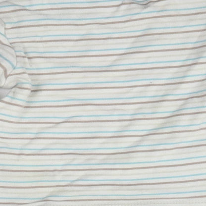 M&Co Baby White Striped  Pullover Jumper Size 12-18 Months