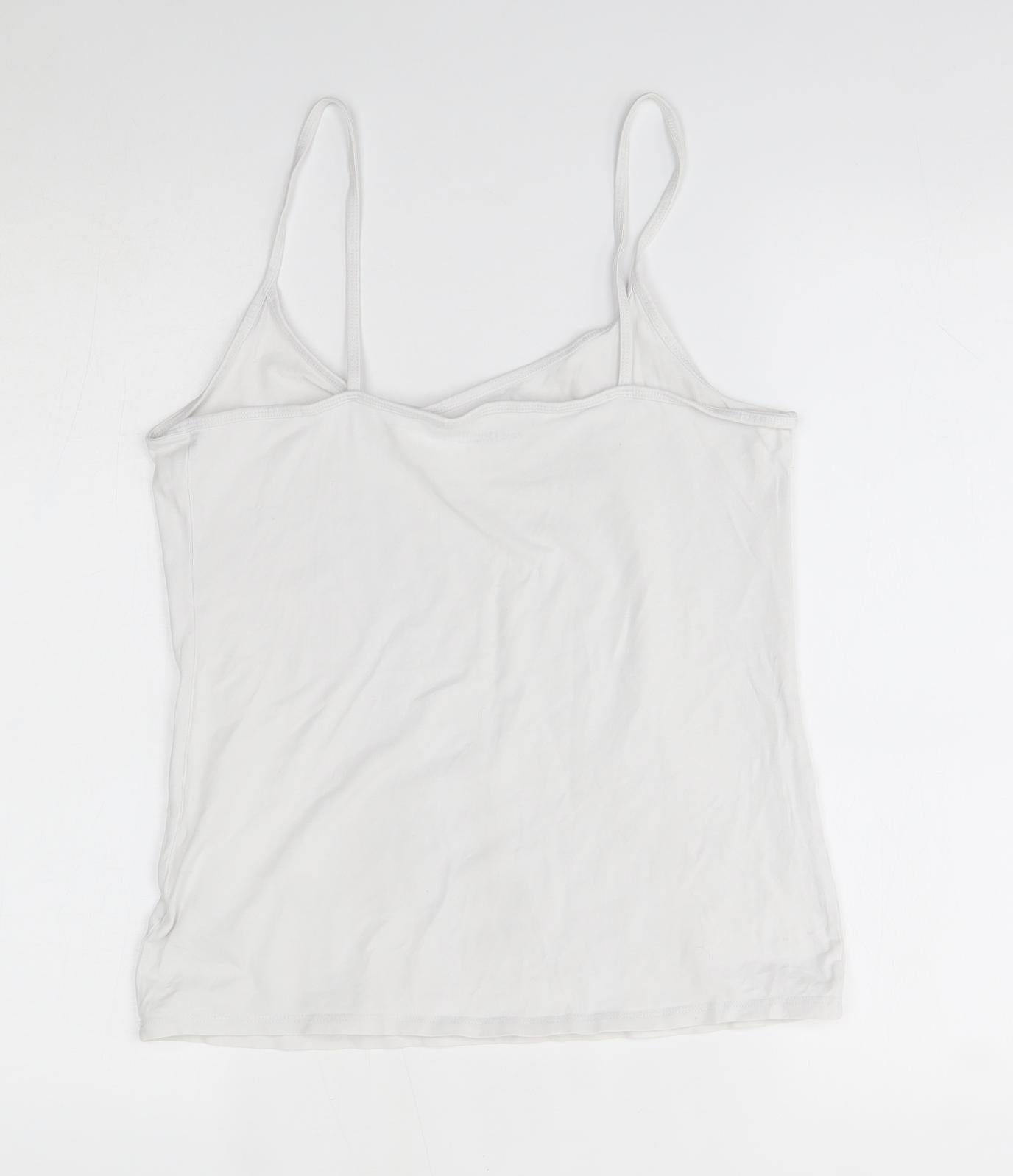 Womens UK Size 14 NEXT White Basic Tank