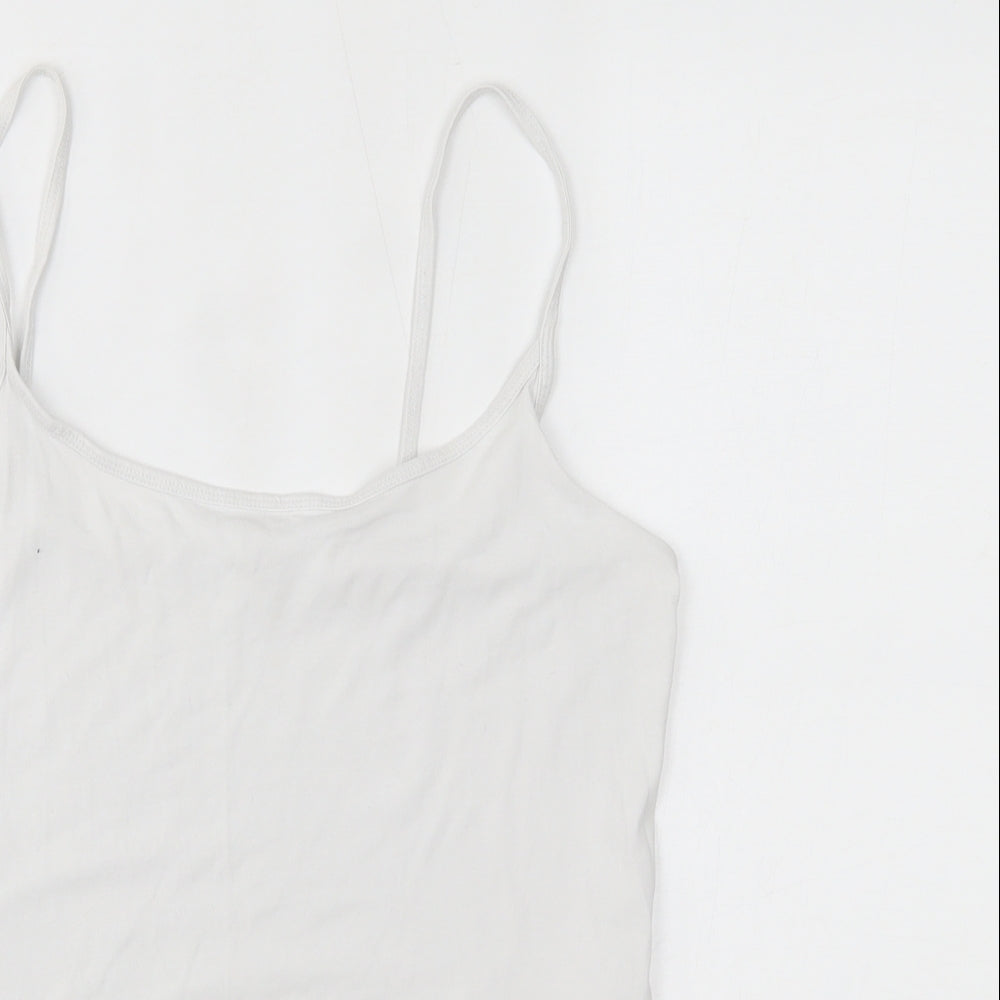 Womens UK Size 14 NEXT White Basic Tank