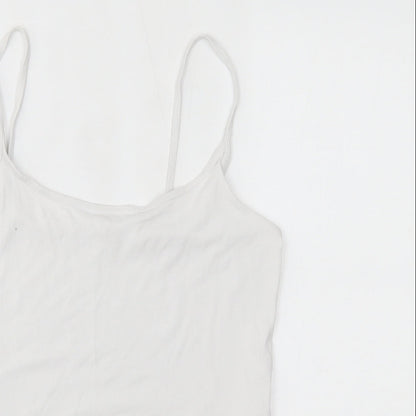 Womens UK Size 14 NEXT White Basic Tank