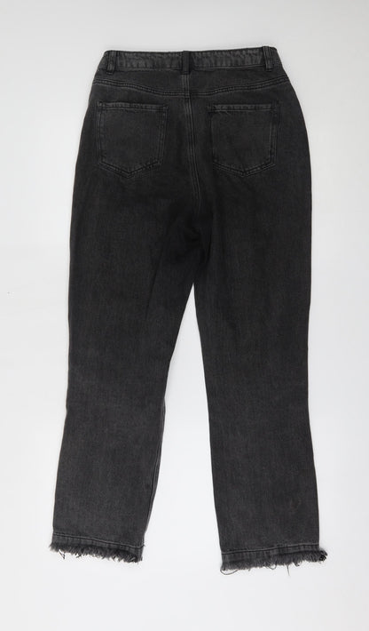 Missguided Womens Grey   Cropped Jeans Size 10 L26 in