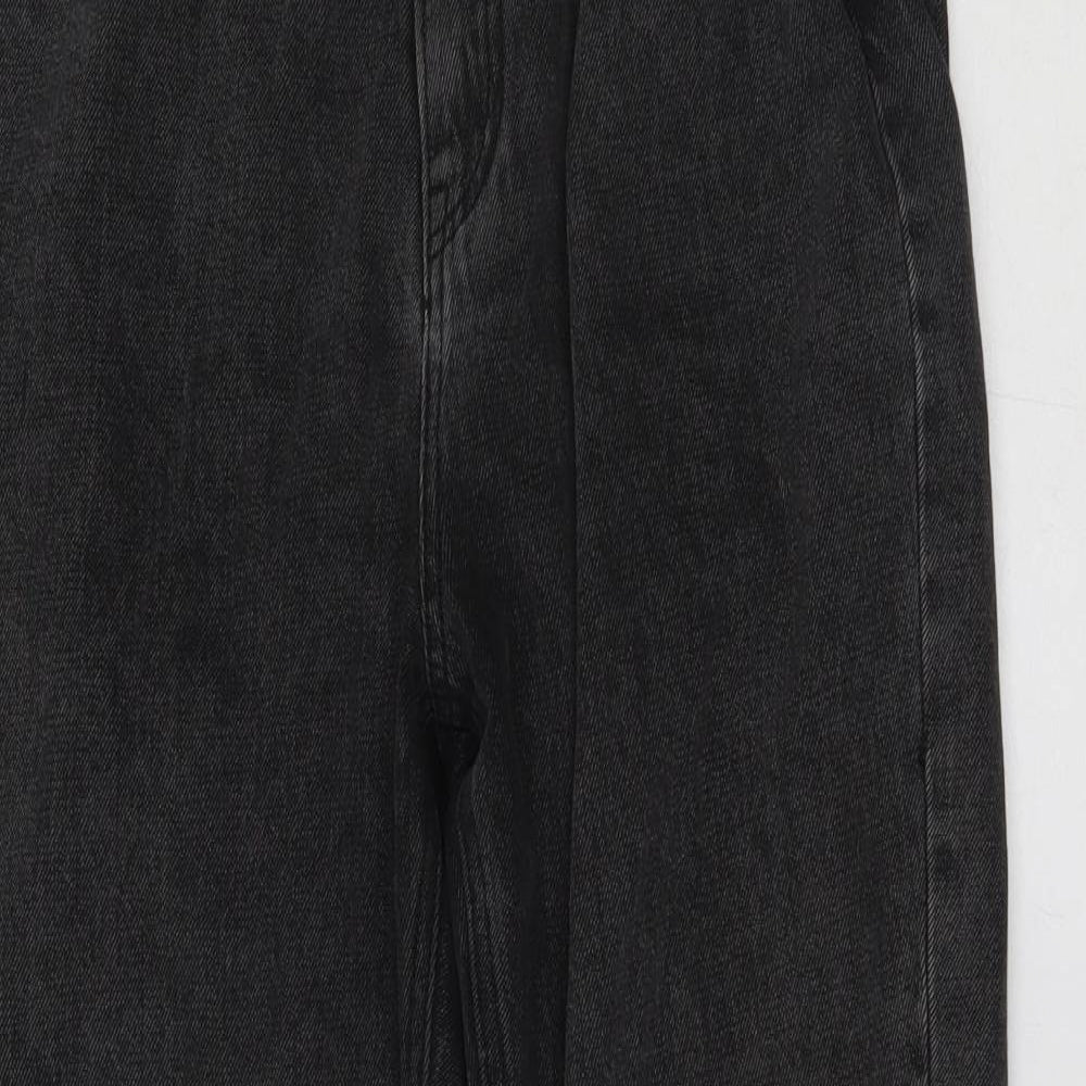 Missguided Womens Grey   Cropped Jeans Size 10 L26 in