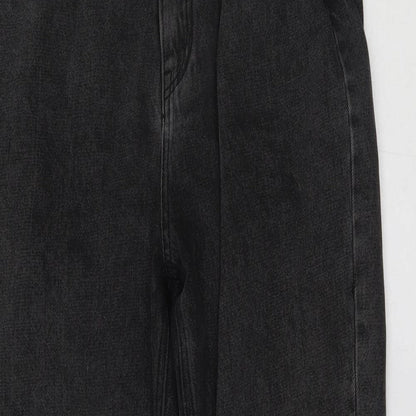 Missguided Womens Grey   Cropped Jeans Size 10 L26 in