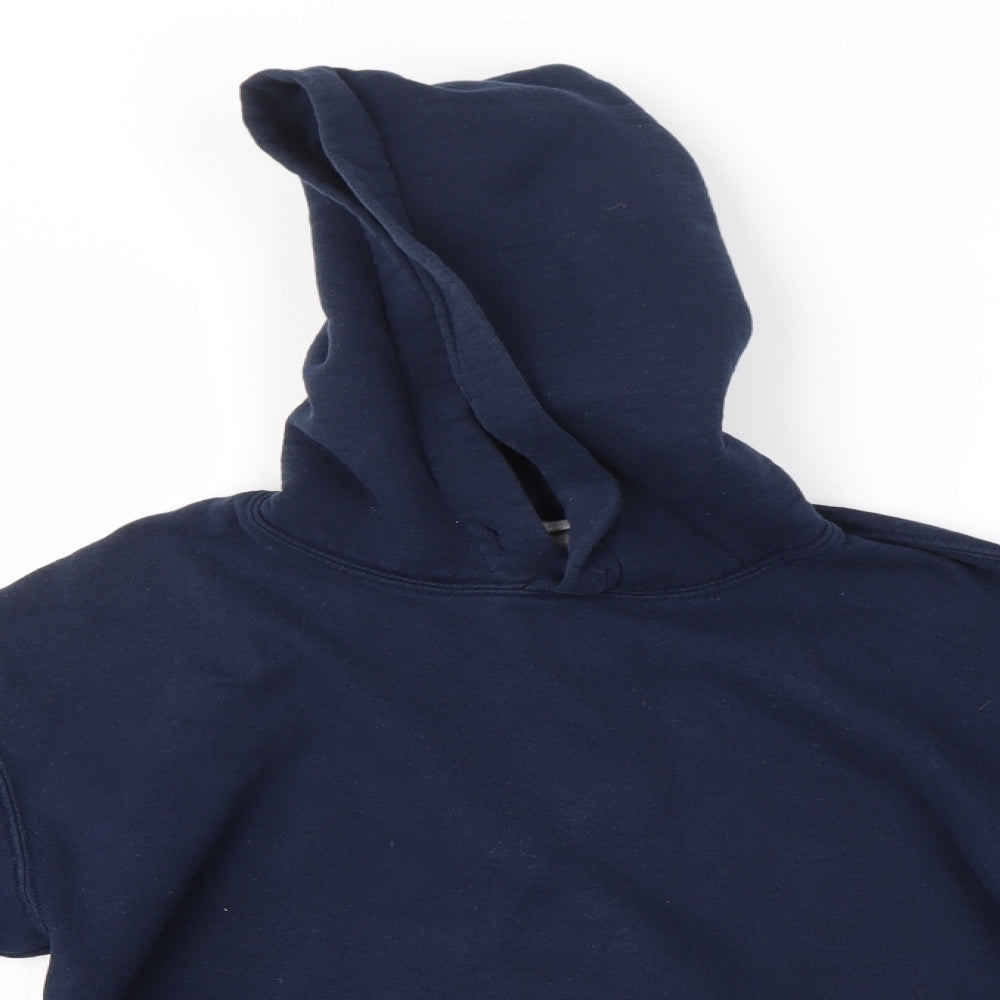 Mens UK Size S Gildan Blue Pullover Hoodie