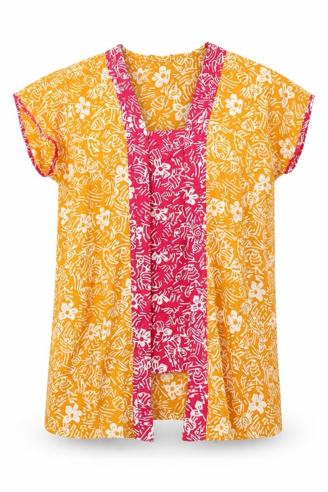 Front view of Senopati women’s multicoloured basic blouse, size S