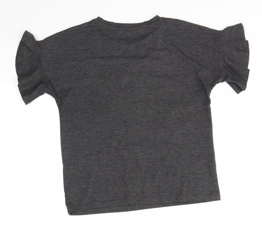 TU Girls Grey   Basic T-Shirt Size 10 Years