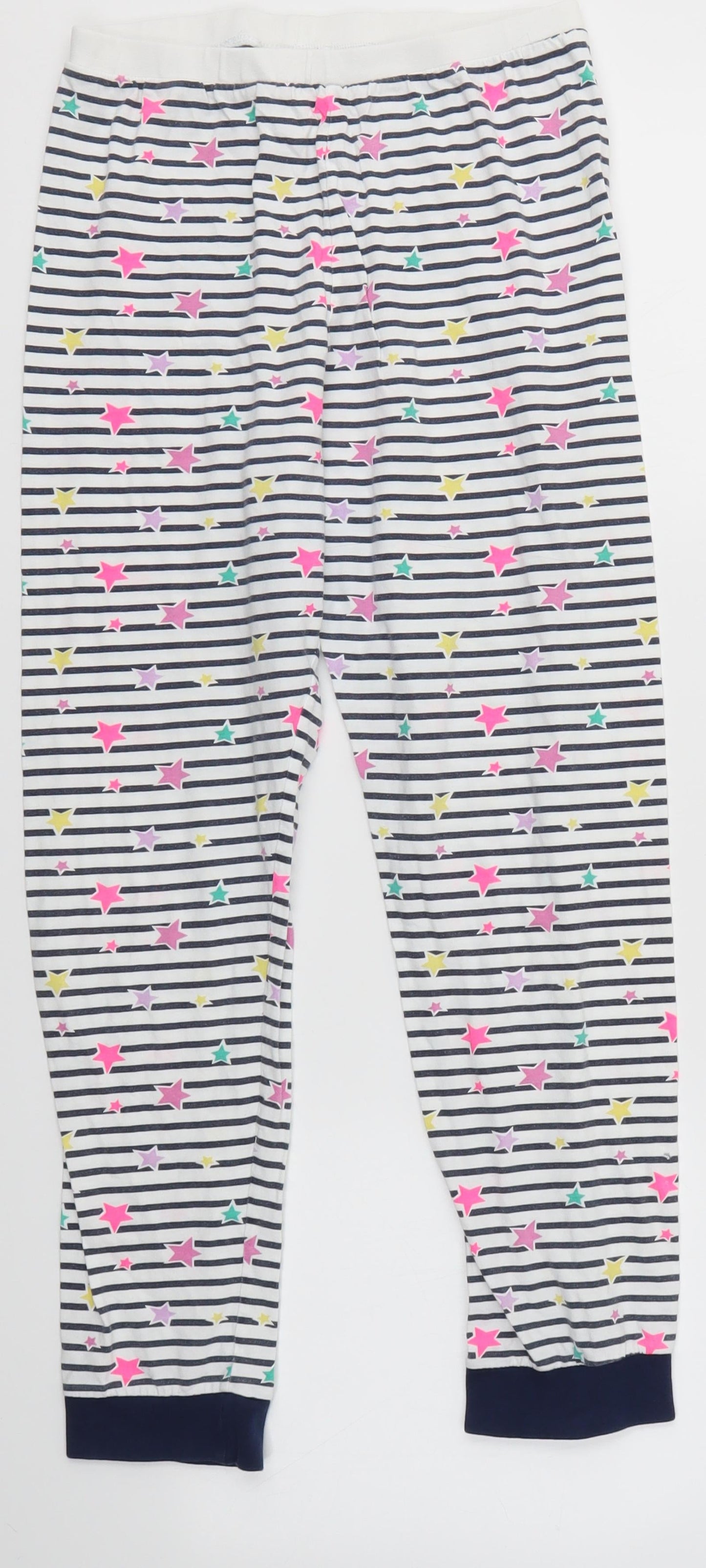 Matalan Girls Multicoloured Striped   Pyjama Pants Size 12 Years