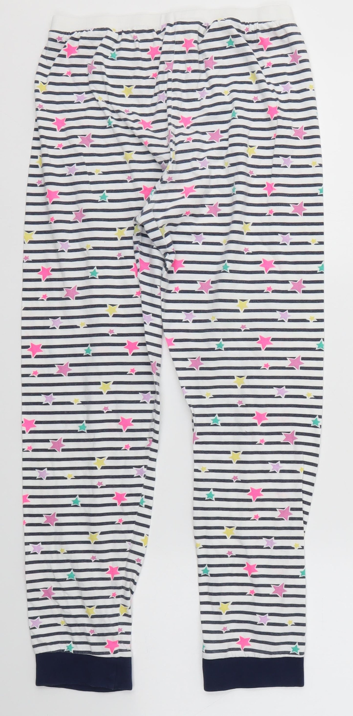 Matalan Girls Multicoloured Striped   Pyjama Pants Size 12 Years