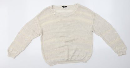 Womens UK Size L H&M Ivory Pullover Jumper