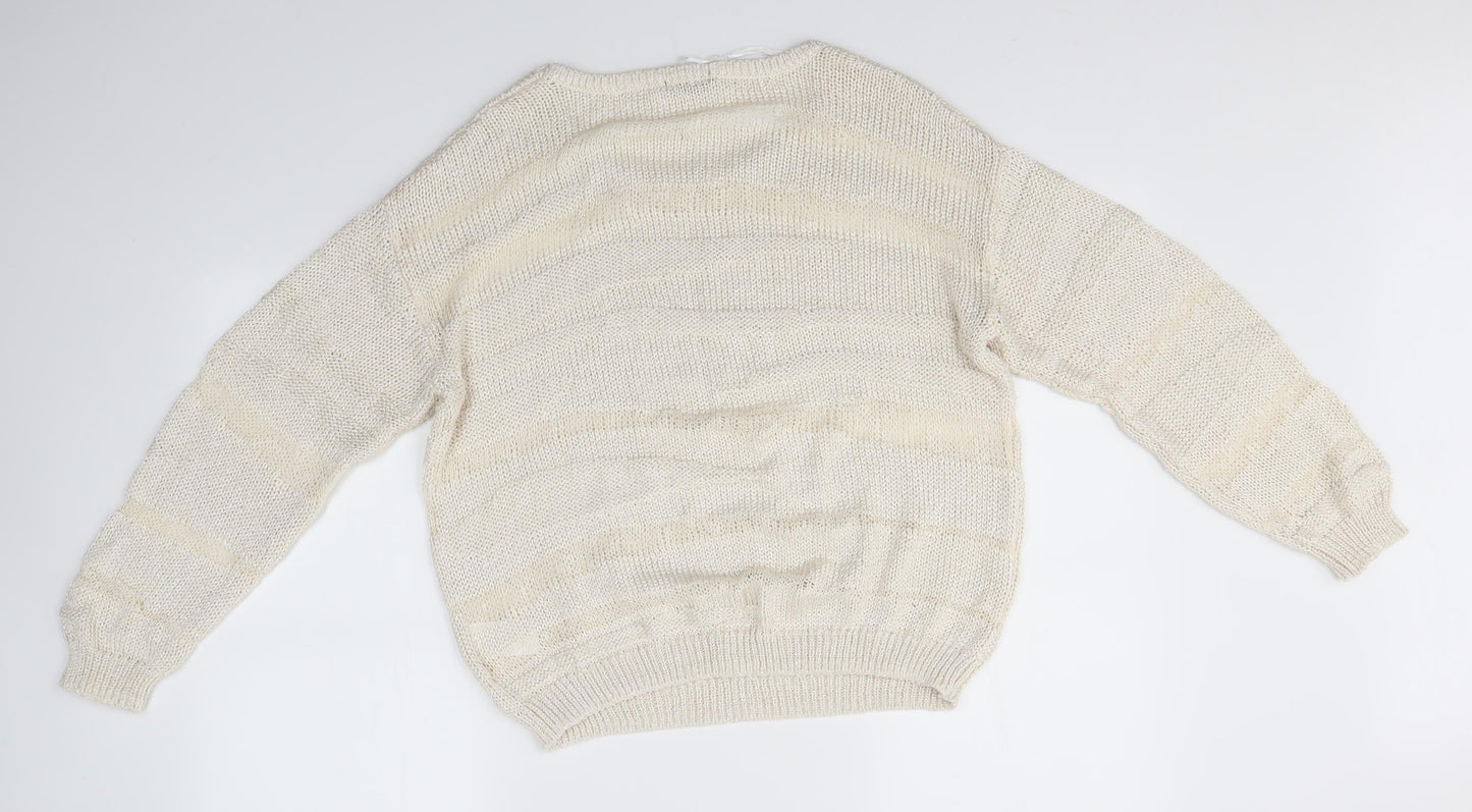 Womens UK Size L H&M Ivory Pullover Jumper