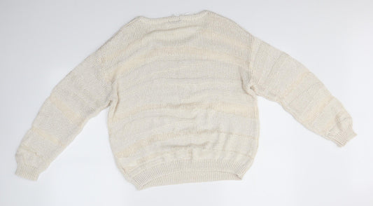 Womens UK Size L H&M Ivory Pullover Jumper