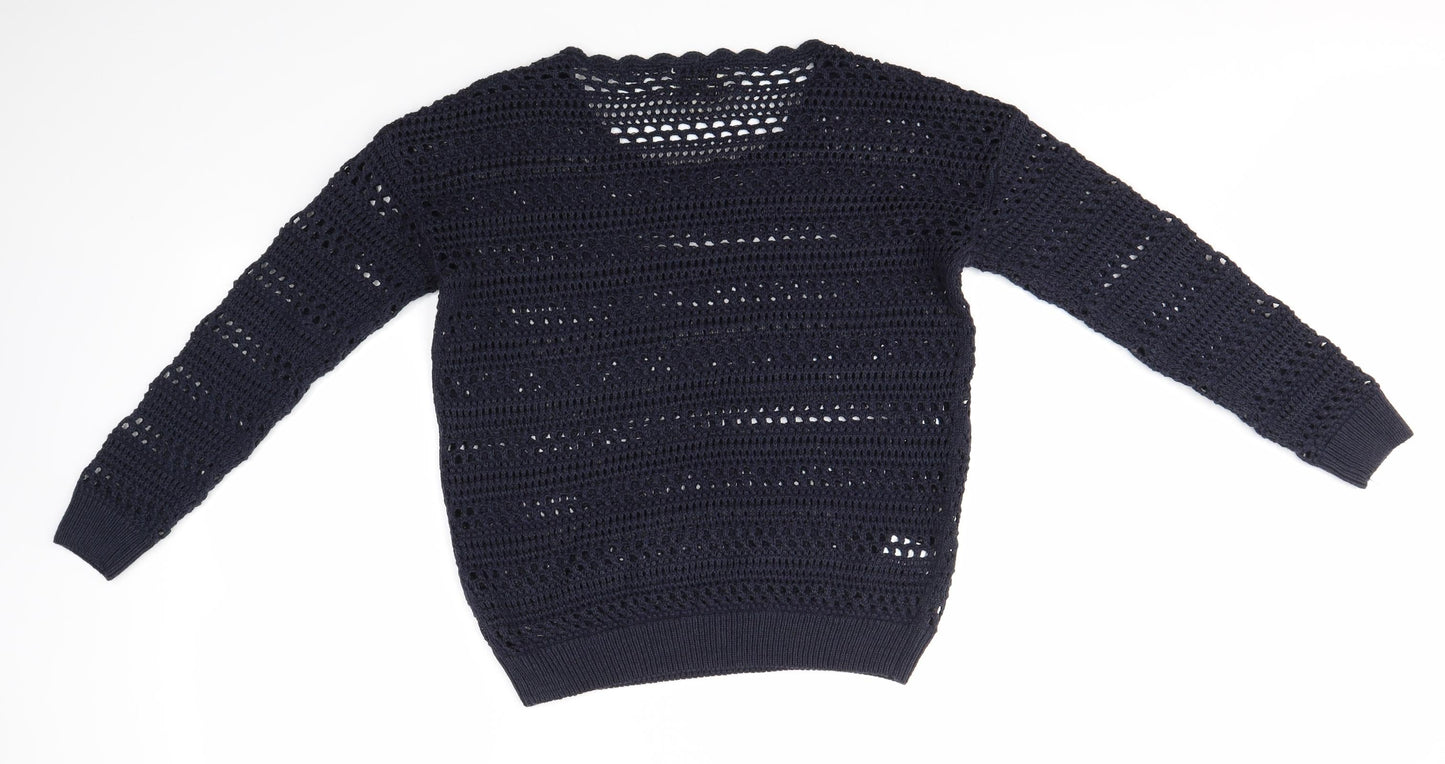 Womens UK Size 12 Matalan Blue Pullover Jumper