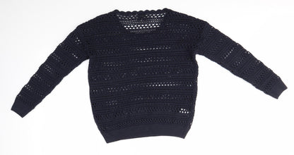 Womens UK Size 12 Matalan Blue Pullover Jumper