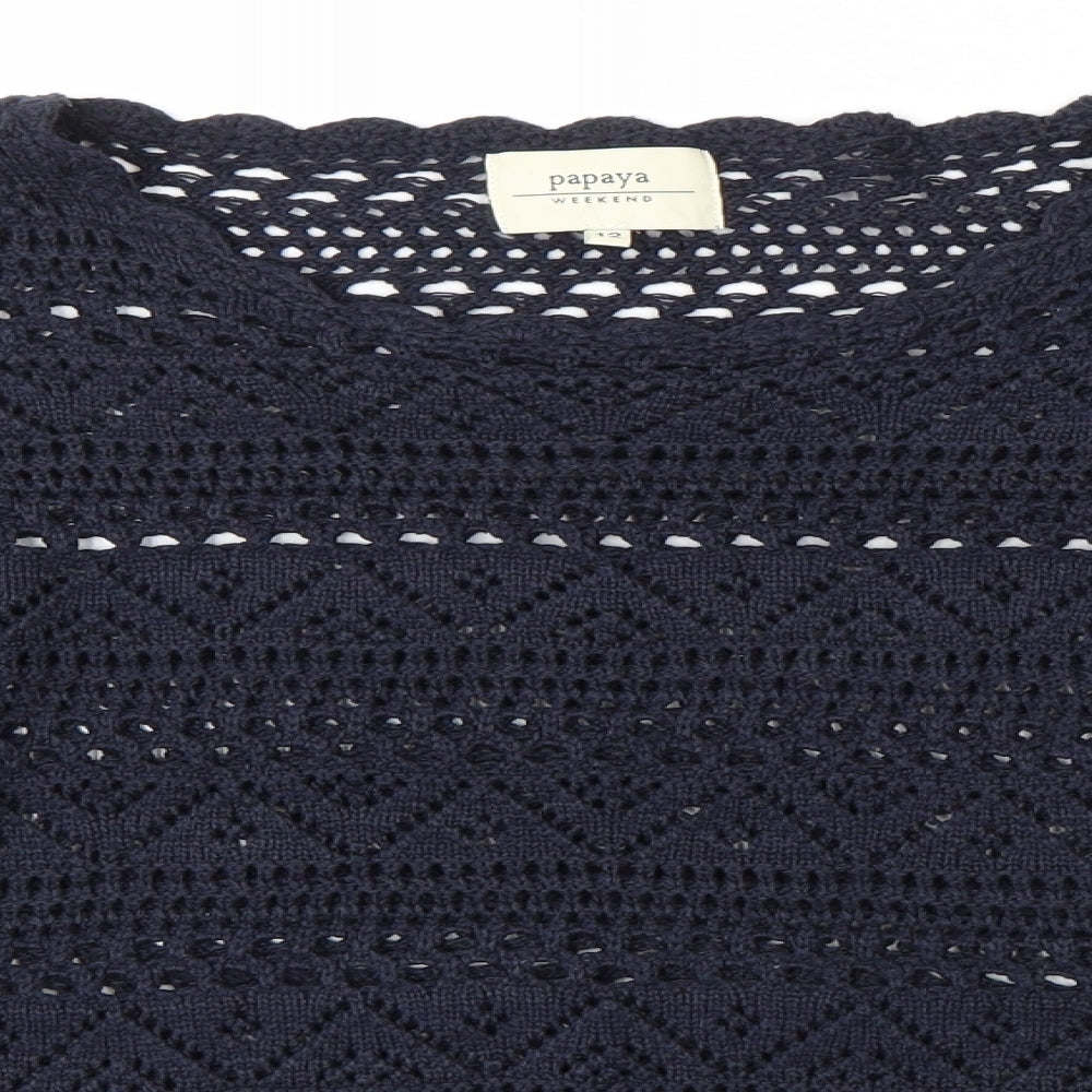Womens UK Size 12 Matalan Blue Pullover Jumper