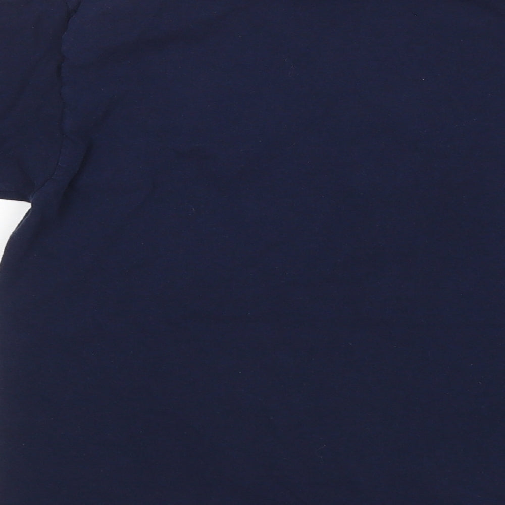 Brand and care label for Matalan boys’ blue basic t-shirt, size M, - fortnite