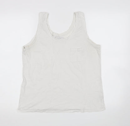 Papaya Womens White   Basic Tank Size 14