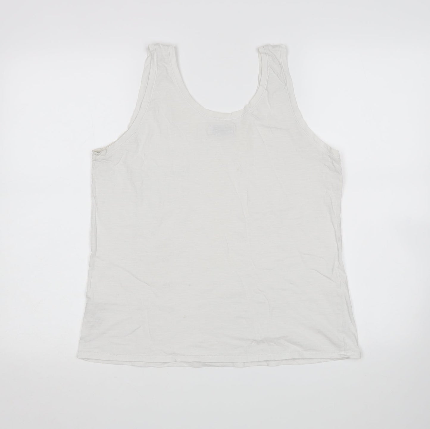 Papaya Womens White   Basic Tank Size 14