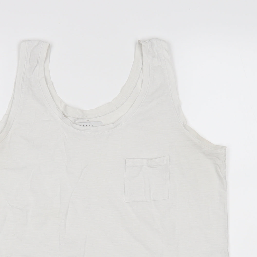 Papaya Womens White   Basic Tank Size 14