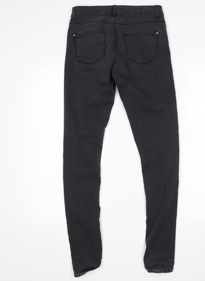 Topshop Womens Black   Skinny Jeans Size 26 L32 in