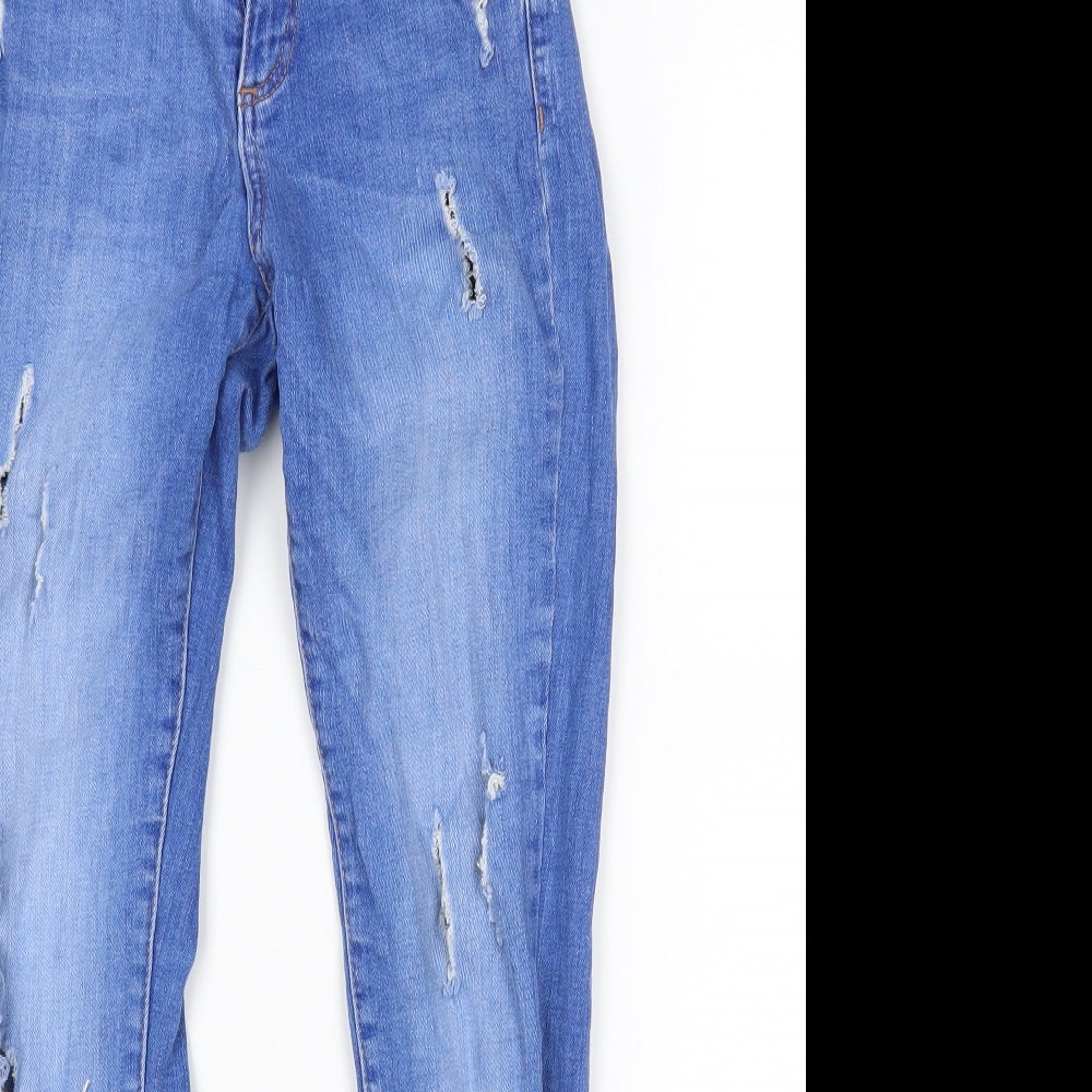 Denim CO Womens Blue   Skinny Jeans Size 4 L27 in