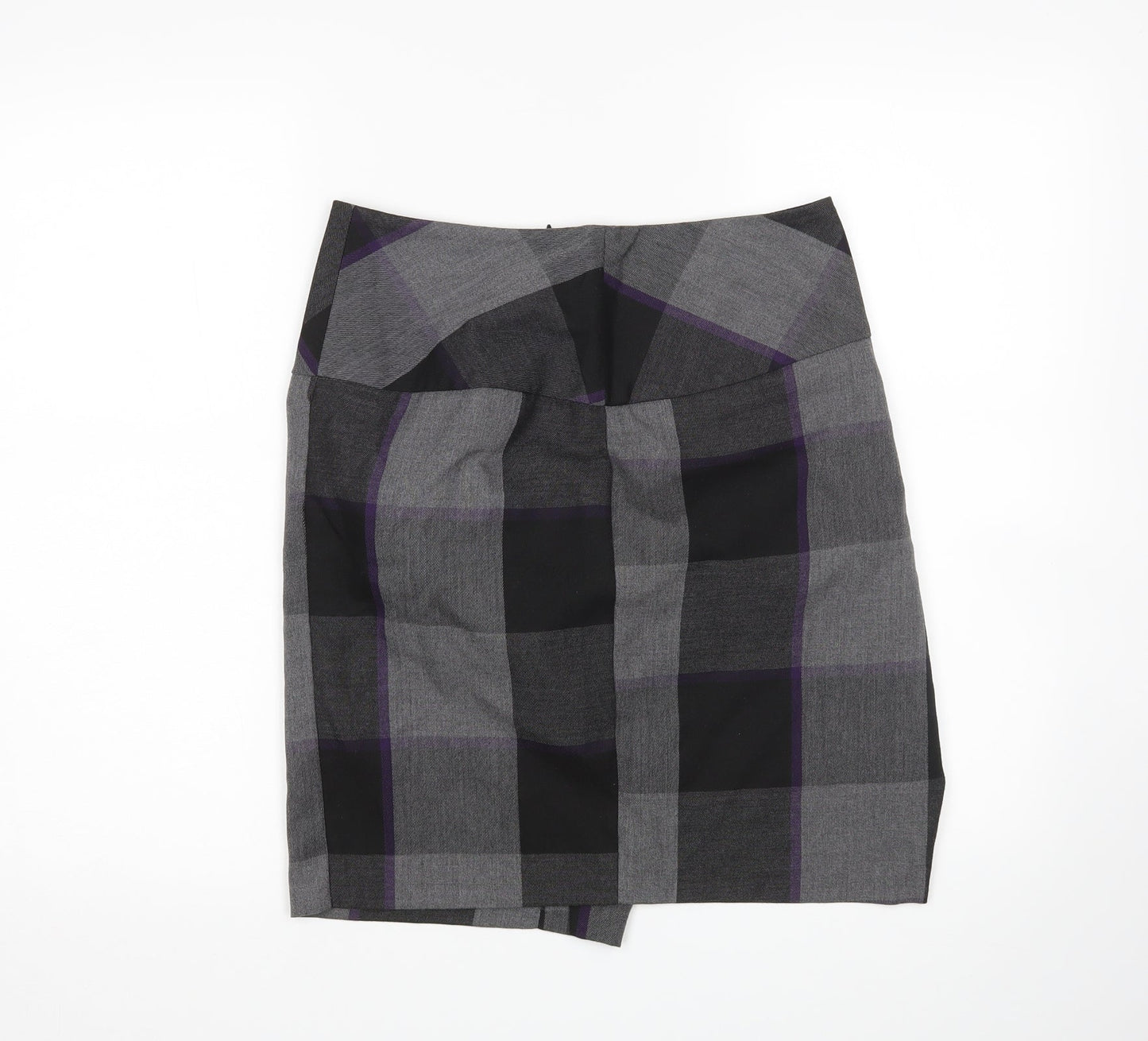 et vous Womens Multicoloured Check  Mini Skirt Size 8