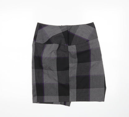 et vous Womens Multicoloured Check  Mini Skirt Size 8